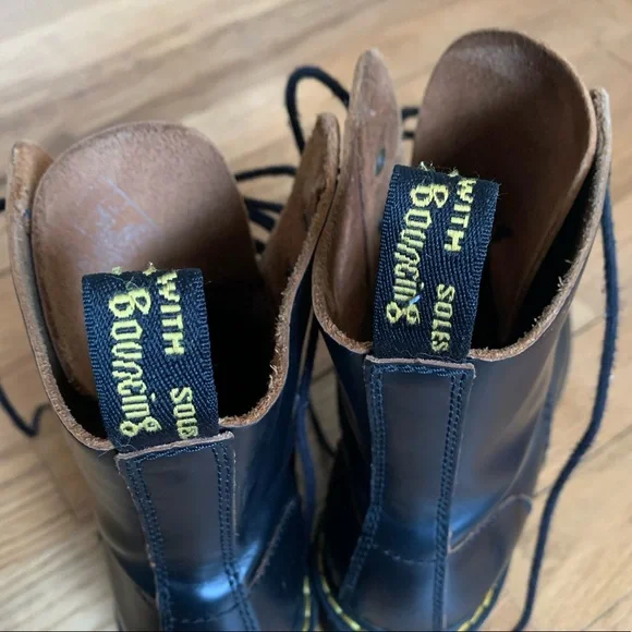 Dr. Martens Black Leather Boots - Picture 8 of 10